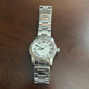 Invicta Ladies Watch - Angel 38 mm Stainless Steel and Crystal Bezels